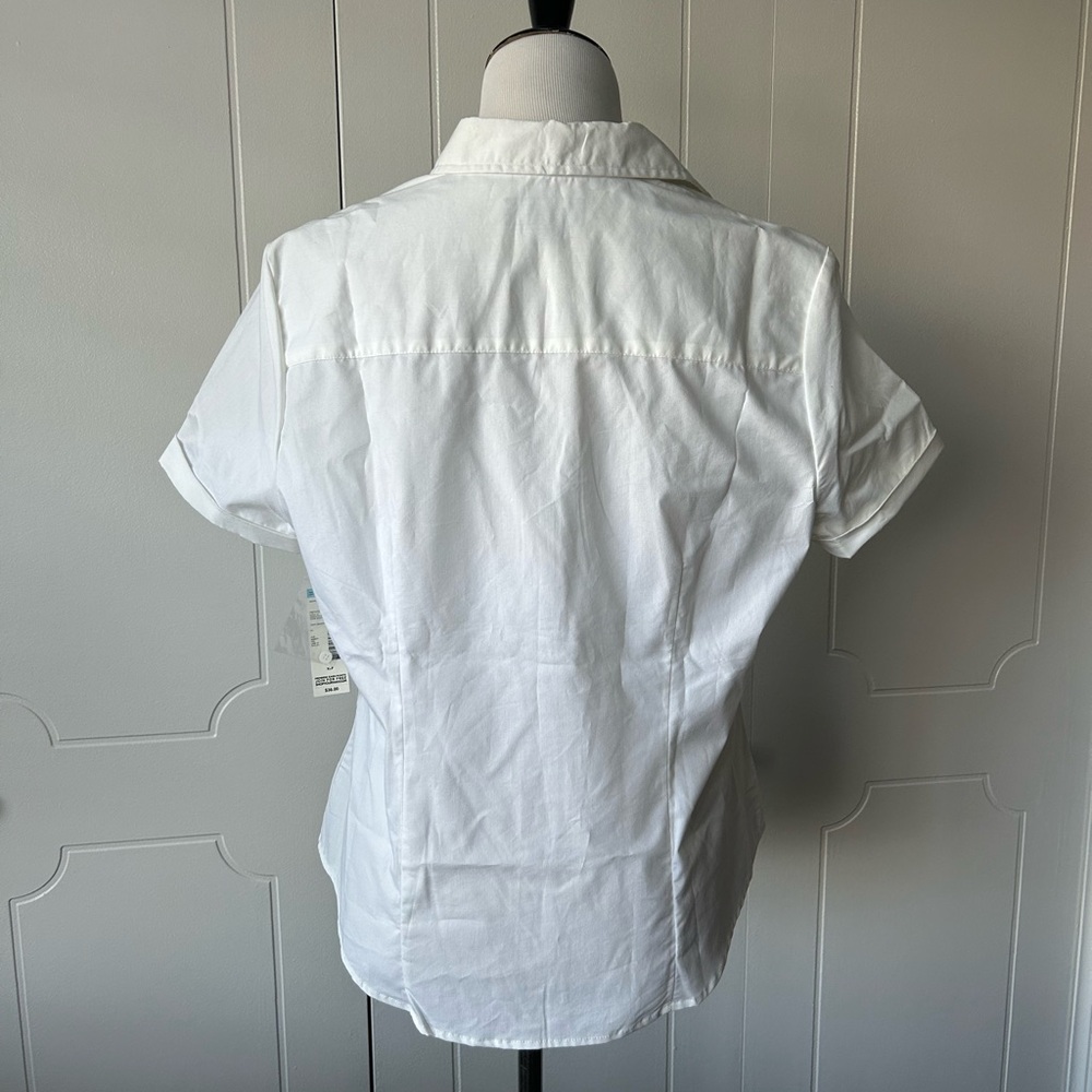 Covington Classic White Short Sleeve Button Down Shirt - Picture 8 of 8